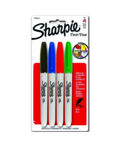 MARCADOR SHARPIE FINO SURT C/4 PERMANENT
