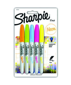 MARCADOR SHARPIE FINO NEON C/5 (NJAVDE