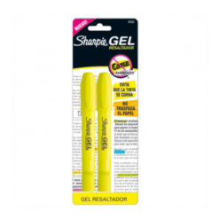 MARCATEXTO AMARILLO SHARPIE GEL C/2 PZAS