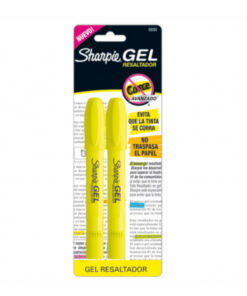 MARCATEXTO AMARILLO SHARPIE GEL C/2 PZAS