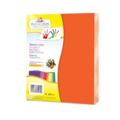 PAPEL DE COLOR NARANJA NEON