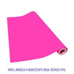 PAPEL AMERICA FLOURESCENTE ROSA 70CMX25MTS