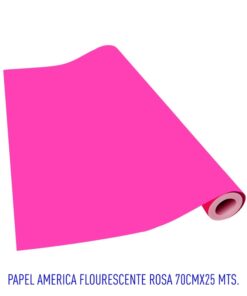 PAPEL AMERICA FLOURESCENTE ROSA 70CMX25MTS