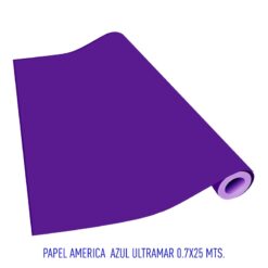 PAPEL AMERICA AZUL ULTRAMAR 0.7X25MTS(457)