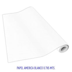 PAPEL AMERICA BLANCO  0.7X5MTS ROLLO (300)