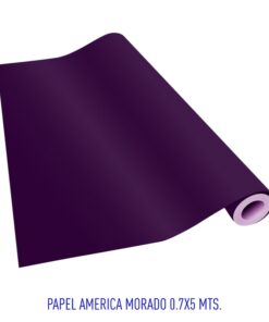 PAPEL AMERICA MORADO 0.7X5MTS ROLLO  (313)