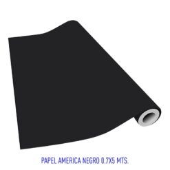 PAPEL AMERICA NEGRO 0.7X5MTS ROLLO (301)