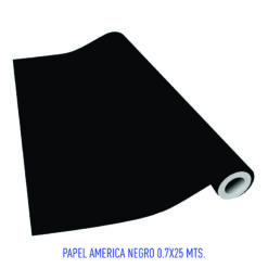 PAPEL AMERICA NEGRO 0.7X25MTS ROLLO (301)