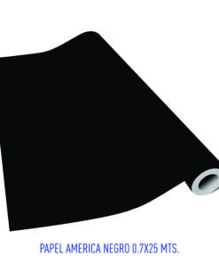 PAPEL AMERICA NEGRO 0.7X25MTS ROLLO  (301)