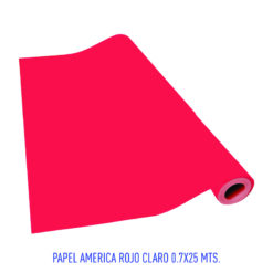 PAPEL AMERICA ROJO CLARO 0.7X25MTS   (506)