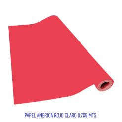 PAPEL AMERICA ROJO CLARO 0.7X5MTS    (506)