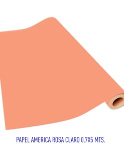 PAPEL AMERICA ROSA CLARO 0.7X5MTS    (442)