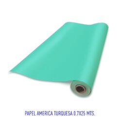 PAPEL AMERICA TURQUESA 0.7X25MTS     (431)