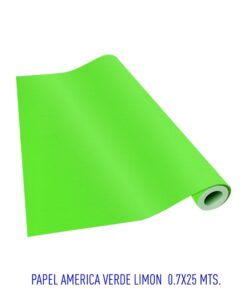 PAPEL AMERICA VERDE LIMON 0.7X25MTS  (420)