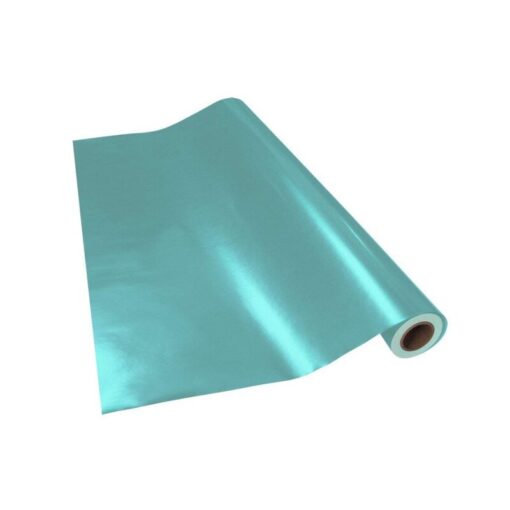 PAPEL DE COLOR METALICO AZUL TURQUESA