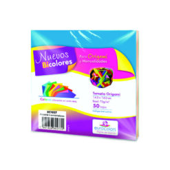 PAPEL ORIGAMI BICOLOR 14X14