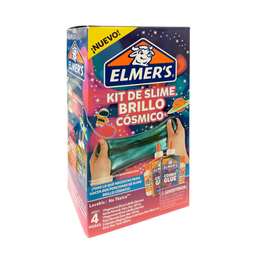 KIT SLIME BRILLO COSMICO 4 PZS ELMER`S