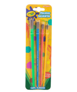 ESTUCHE C/4 PINCELES CRAYOLA CERDA NATUR