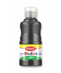 PINTURA P/DEDOS NEGRO 237ML VINCI DIGITA