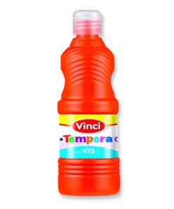 PINTURA TEMPERA 473ML ROJO NARANJA VINCI