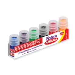 PINTURA ACRILICA C/6 DE 25ML C/U VINCI