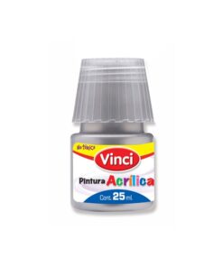 PINTURA ACRILICA 25ML PLATA VINCI