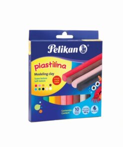 PLASTILINA C/10 BARRAS COL SURT PELIKAN