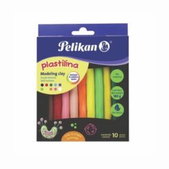 PLASTILINA C/10 BARRAS COL NEON PELIKAN