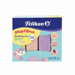 PLASTILINA C/4 COL PASTEL 454G PELIKAN