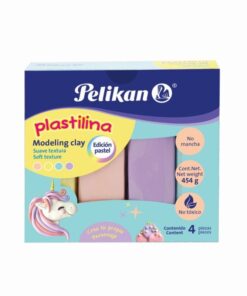 PLASTILINA C/4 COL PASTEL 454G PELIKAN