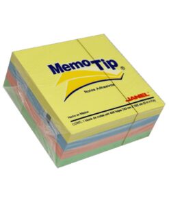 NOTAS ADHESIVAS CUBO PASTEL