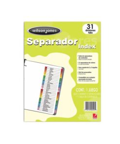 SEPARADOR INDEX WILSONJONES P1366