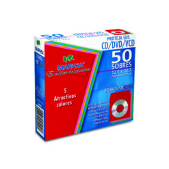 SOBRE MAPASA P/CD/DVD/VCD COLORES