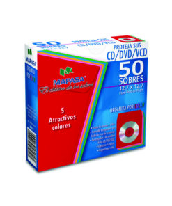 SOBRE MAPASA P/CD/DVD/VCD COLORES