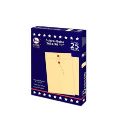 SOBRE 2634-90 MANILA FOLDER CON RONDANA