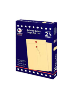 SOBRE 2634-90 MANILA FOLDER CON RONDANA