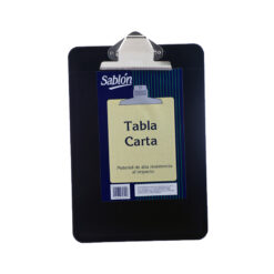 TABLA C/CLIP SABL0N 2315 CARTA NEGRO MET