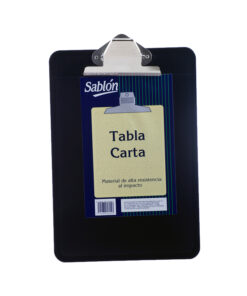 TABLA C/CLIP SABL0N 2315 CARTA NEGRO MET