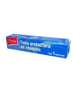 TINTA PROTECTORA CHEQUE 12ML AZUL AZOR