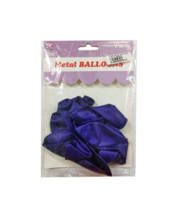 GLOBO METAL BALLOONS C/8PZ MORADO