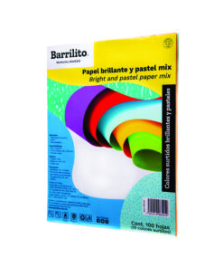 PAPEL BRILLANTE Y PASTEL