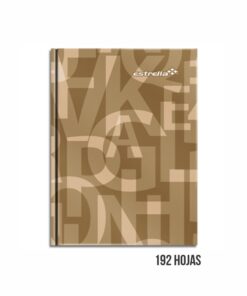 LIBRETA CON INDICE 192 HOJAS