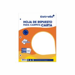 REPUESTO PARA CARPETA 5MM CON 100 HOJAS