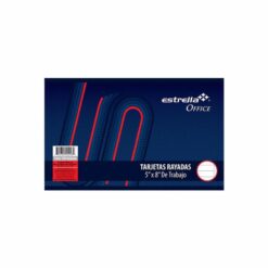 TARJETA RAYADA 5X8 CON 100 PIEZAS
