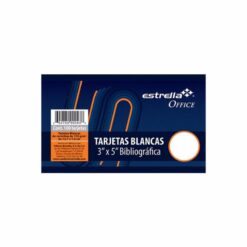 TARJETA BLANCA 3X5 CON 100 PIEZAS