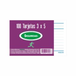 TARJETA 3X5 RAYADA