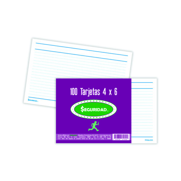 TARJETA 4X6 RAYADA