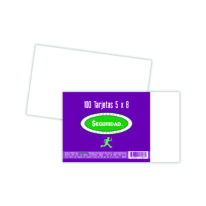 TARJETA 5X8 RAYADA