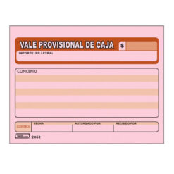 FORMA VALE DE CAJA PRINTAFORM
