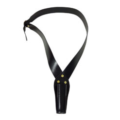 PORTABANDERA EN PIEL NEGRO